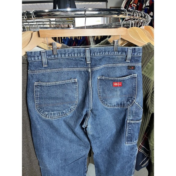 Vintage Dickies Workwear Flame Resistant Stripe Jeans 38x30 - Picture 2 of 9